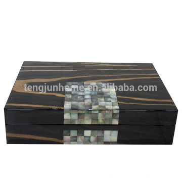 Caja de joyas de madera de nácar para regalo de lujo